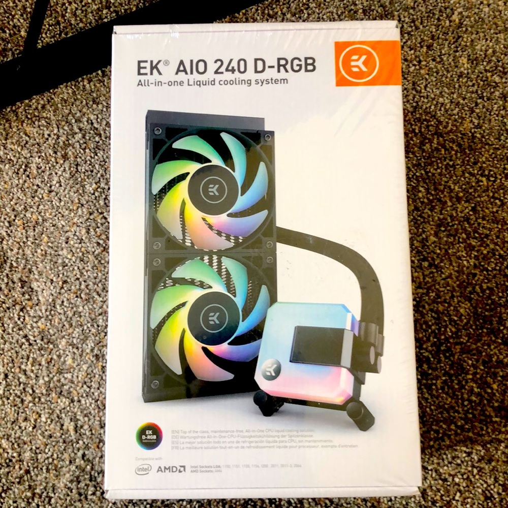 Brand new EK aio 240 water cooler